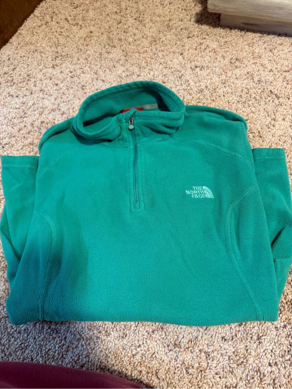 The North Face Men's Teal Half-Zip Fleece Pullover